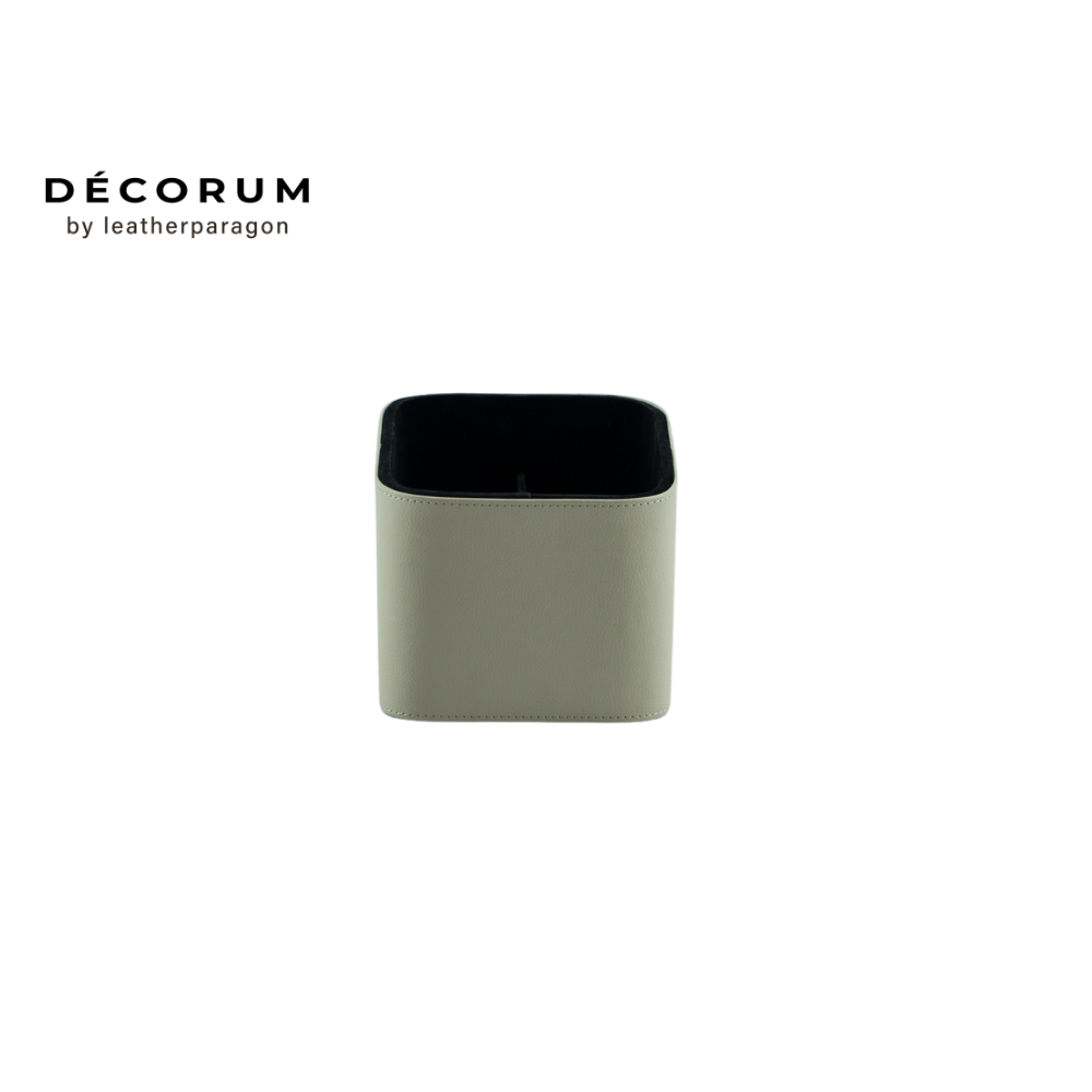 ที่วางรีโมตหนัง Decorum 18x18x14.5 cm สีครีม_0
